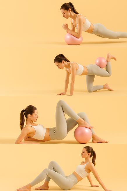 NomadeCare Energize – Ballon gym anti-explosion 25 cm pour pilates NomadeCare