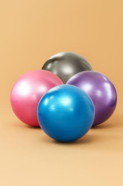 NomadeCare Fit – Ballon yoga PVC (55/65/75 cm) pour pilates NomadeCare
