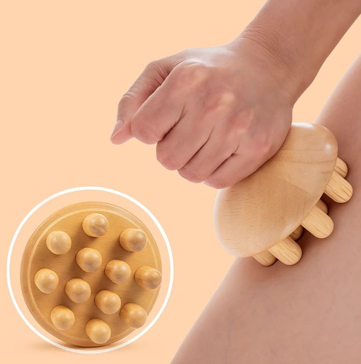 NomadeCare Mushroom – Outil de Massage Manuel en Bois en Forme de Champignon NomadeCare