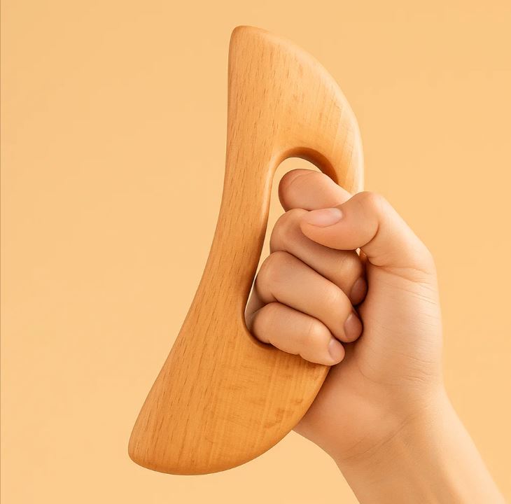 NomadeCare Sculpt – Gua Sha en Bois Naturel pour le Corps NomadeCare