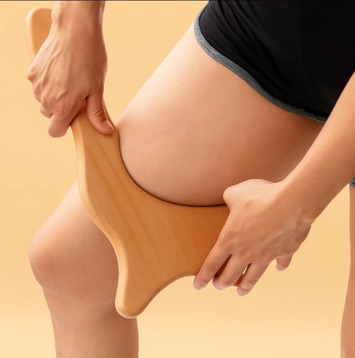 NomadeCare Paddle – Outil de Drainage Lymphatique en Bois Naturel NomadeCare