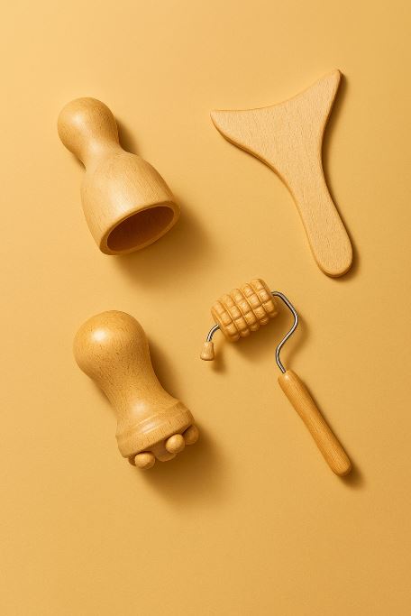 NomadeCare Lift – Kit de Massage Facial en Bois Naturel NomadeCare