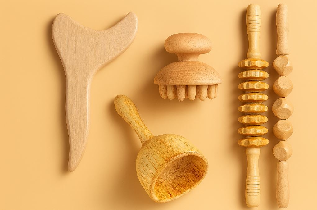 NomadeCare Sculpt – Kit de Maderothérapie en Bois Naturel NomadeCare