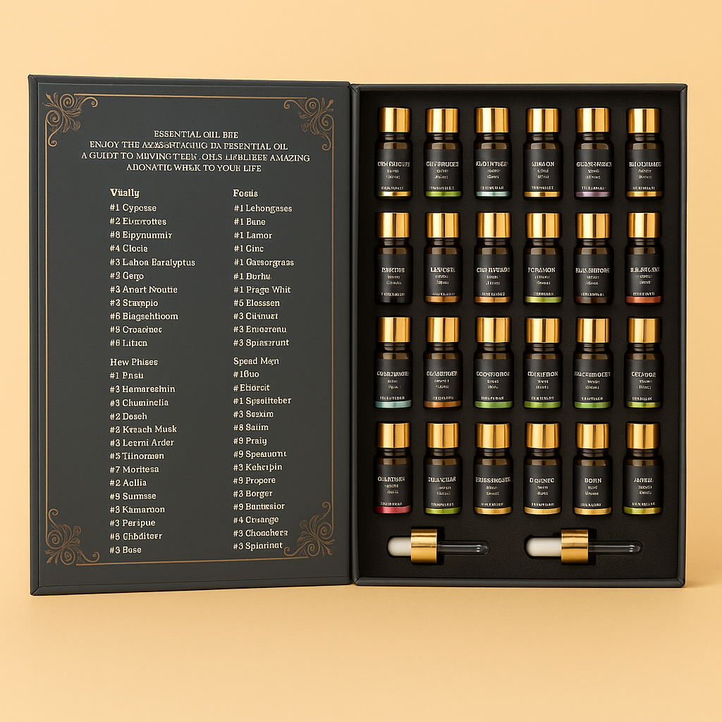 NomadeCare Essences – Coffret 35 Huiles Essentielles Premium NomadeCare