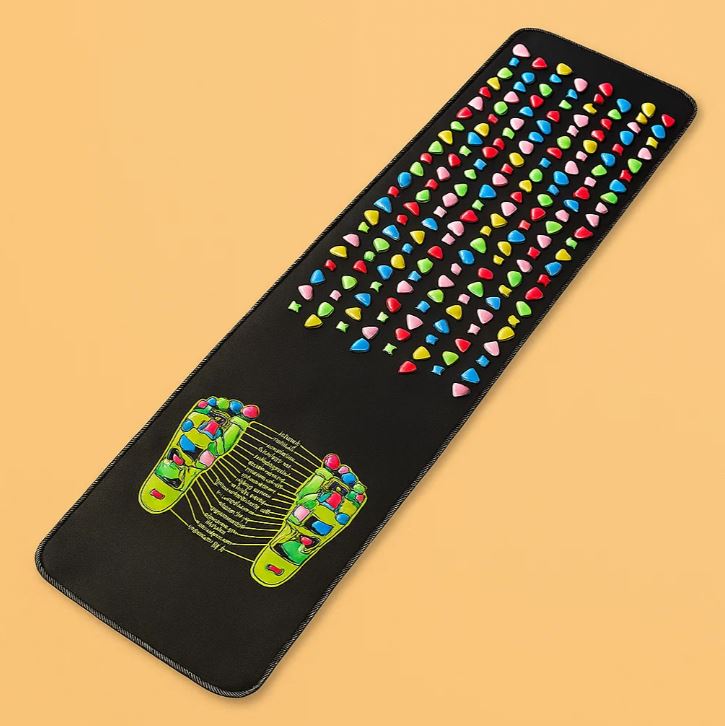NomadeCare Stone – Tapis réflexologie pierre pour pieds et massage plantaire NomadeCare