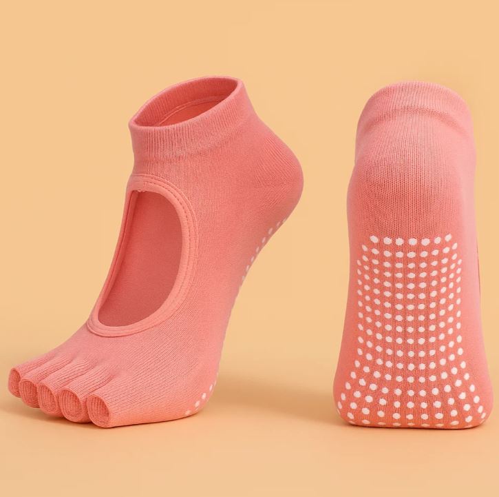 NomadeCare FiveToe – Chaussettes 5 doigts sans talon antidérapantes NomadeCare