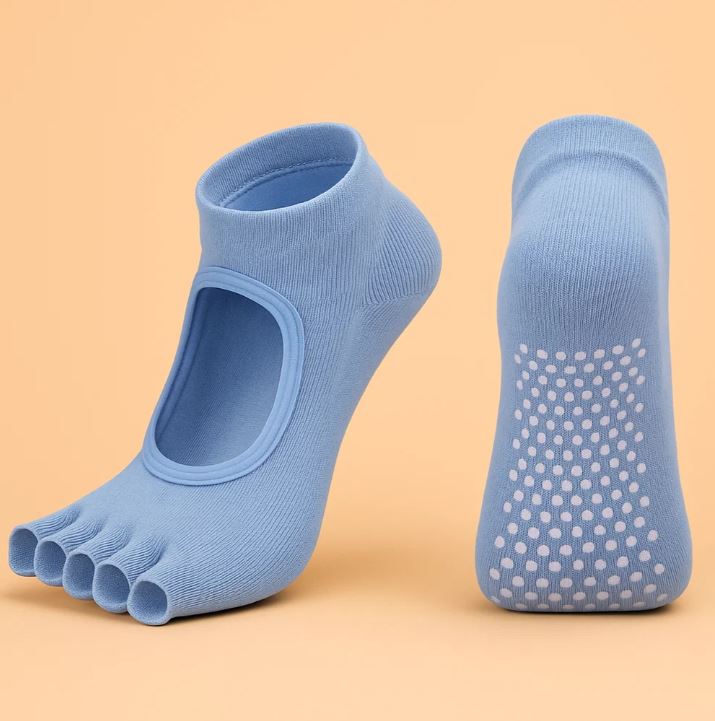 NomadeCare FiveToe – Chaussettes 5 doigts sans talon antidérapantes NomadeCare