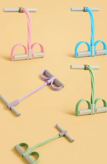 NomadeCare Boost – Élastiques 4 tubes avec pédales pour Pilates, yoga & gainage - NomadeCare