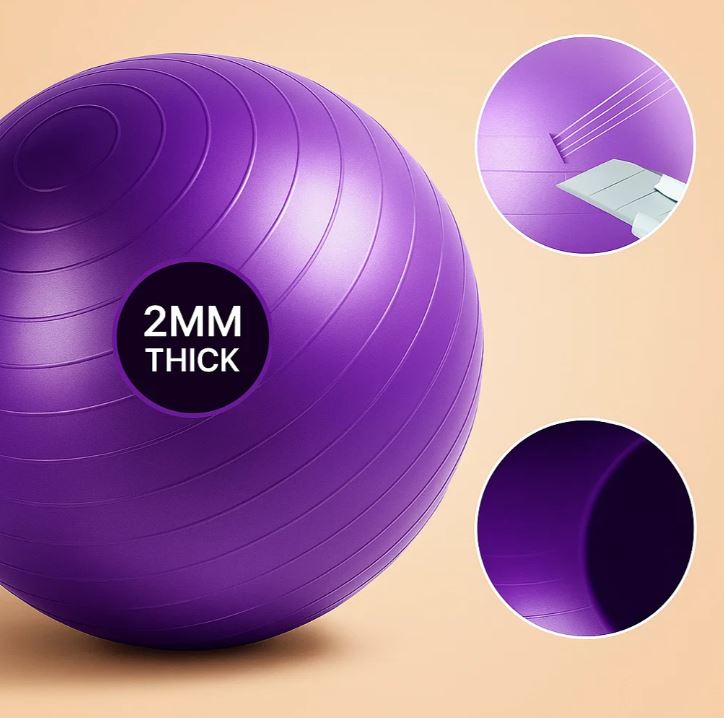 NomadeCare Balanced – Ballon yoga anti-éclatement 55-75 cm NomadeCare
