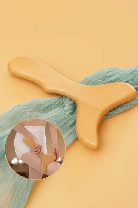 NomadeCare Detox – Planches et rouleaux Gua Sha anti-cellulite en bois
