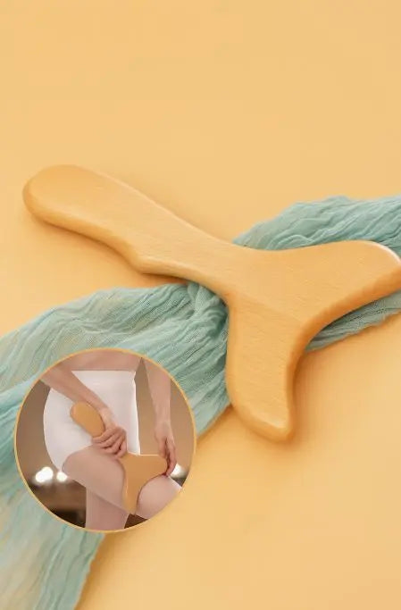 NomadeCare Detox – Planches et rouleaux Gua Sha anti-cellulite en bois