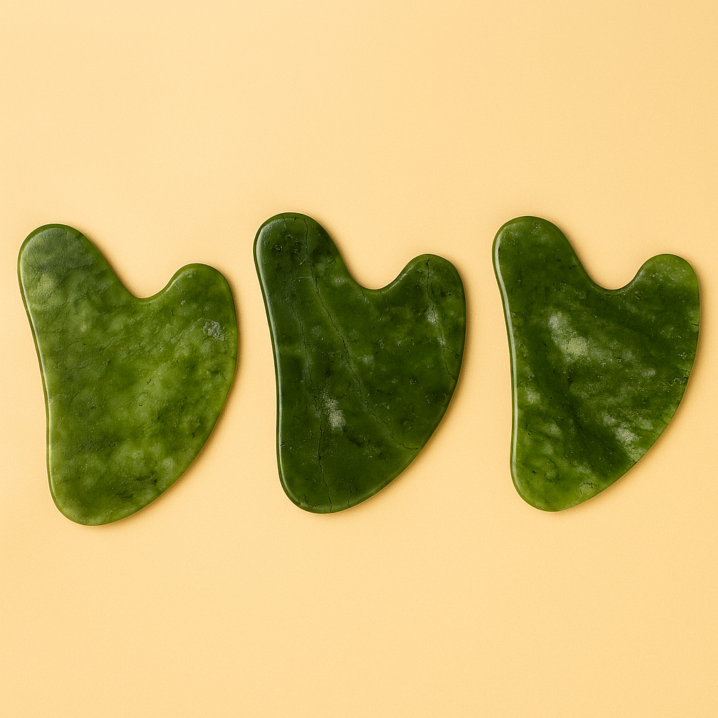 NomadeCare Zen – Gua Sha Cœur en Jade Naturel NomadeCare