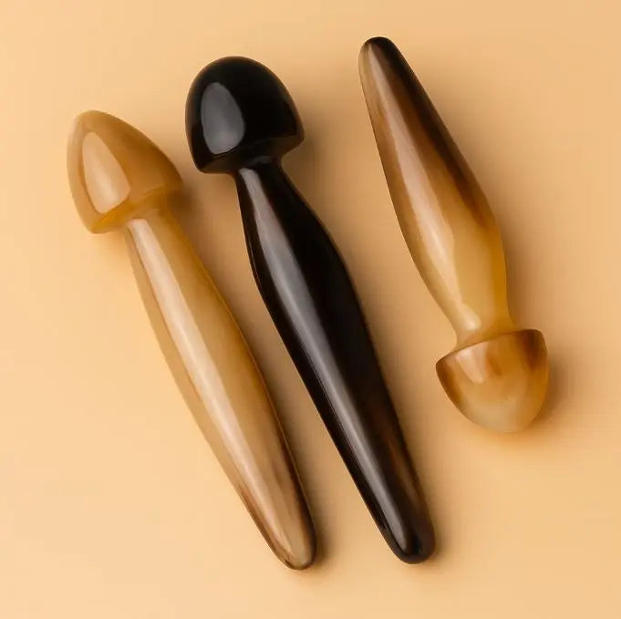 NomadeCare Horn – Bâton Gua Sha corne visage & méridiens