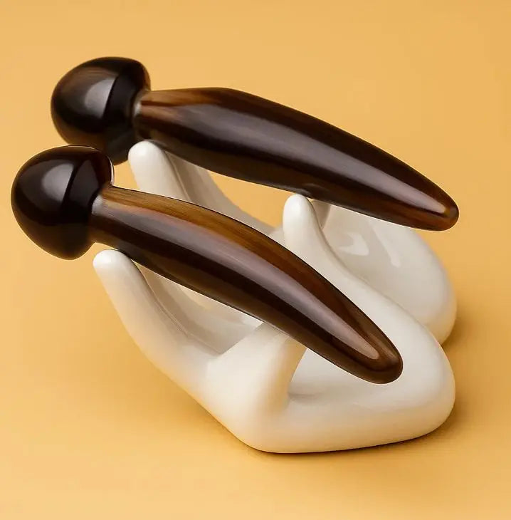 NomadeCare Horn – Bâton Gua Sha corne visage & méridiens