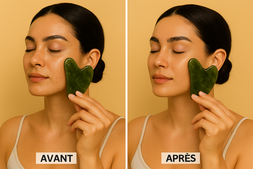 NomadeCare Zen – Gua Sha Cœur en Jade Naturel NomadeCare