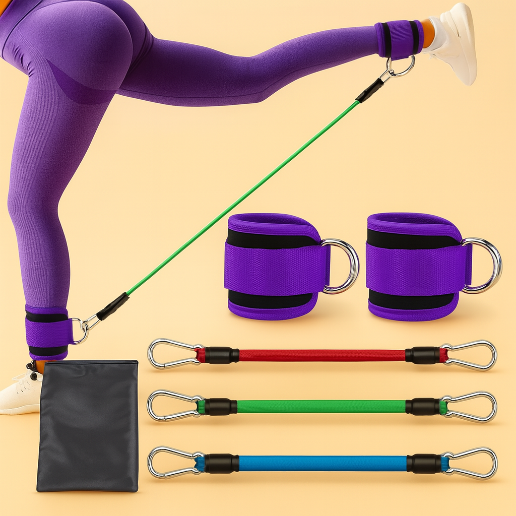 NomadeCare Secure – Sangles de cheville pour bandes de résistance NomadeCare