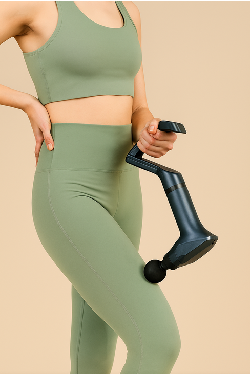 NomadeCare DeepFlex — Pistolet de Massage Électrique à Longue Poignée NomadeCare